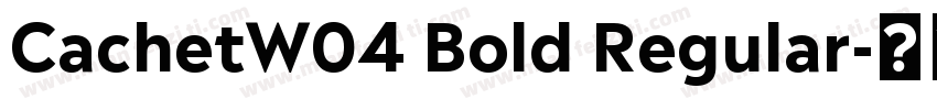 CachetW04 Bold Regular字体转换